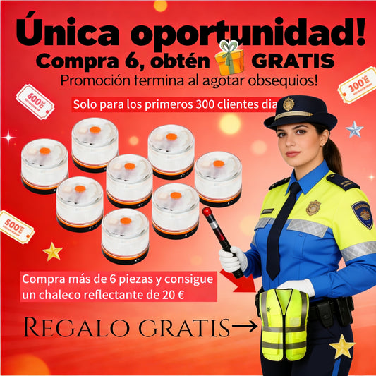 🔥ÚLTIMAS 6 HORAS🔥: 70% DE DESCUENTO⭐Luz de Emergencia V16 DGT 3.0 – Aprobada 2026, Magnética IP54 – Cumple con la Normativa 2026